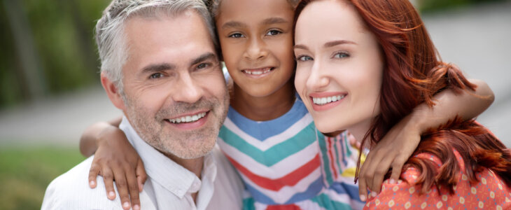 Parents with adopted daughter